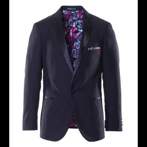 Slim fit Tuxedo jacket - notch label - Picture 1 of 4